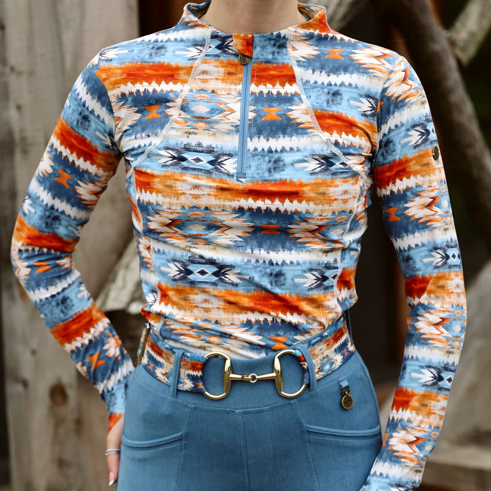 SE Wmn Performance Style Base Layer Vintage Rose Print