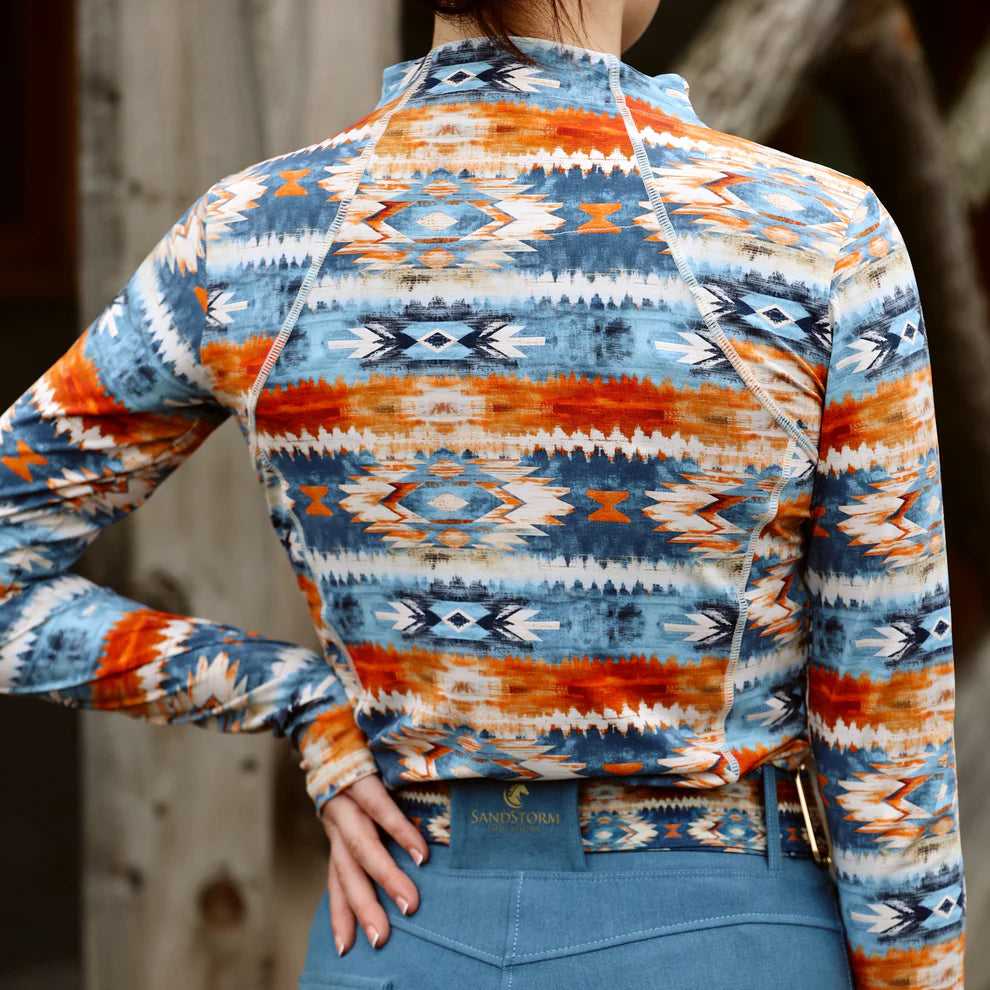 SE Wmn Performance Style Base Layer Vintage Rose Print