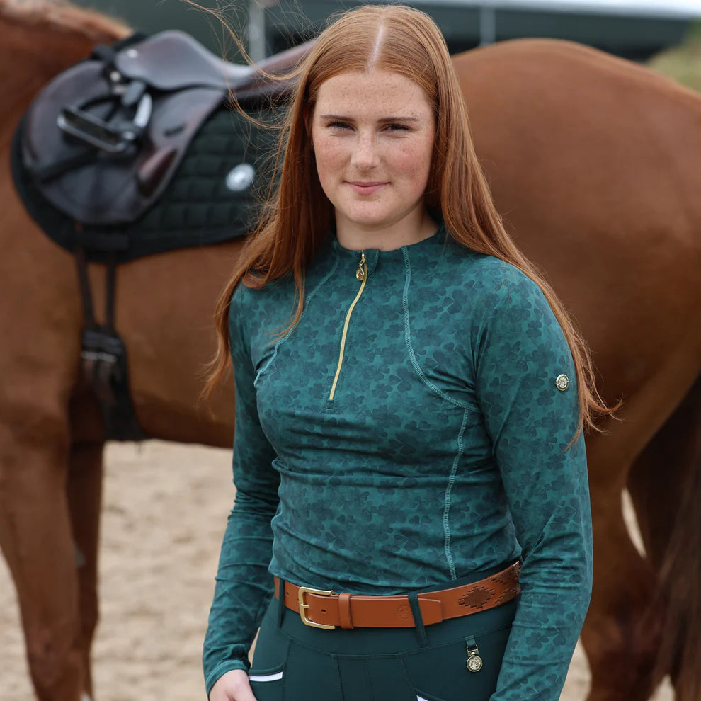 SE Wmn Performance Style Base Layer Vintage Rose Print