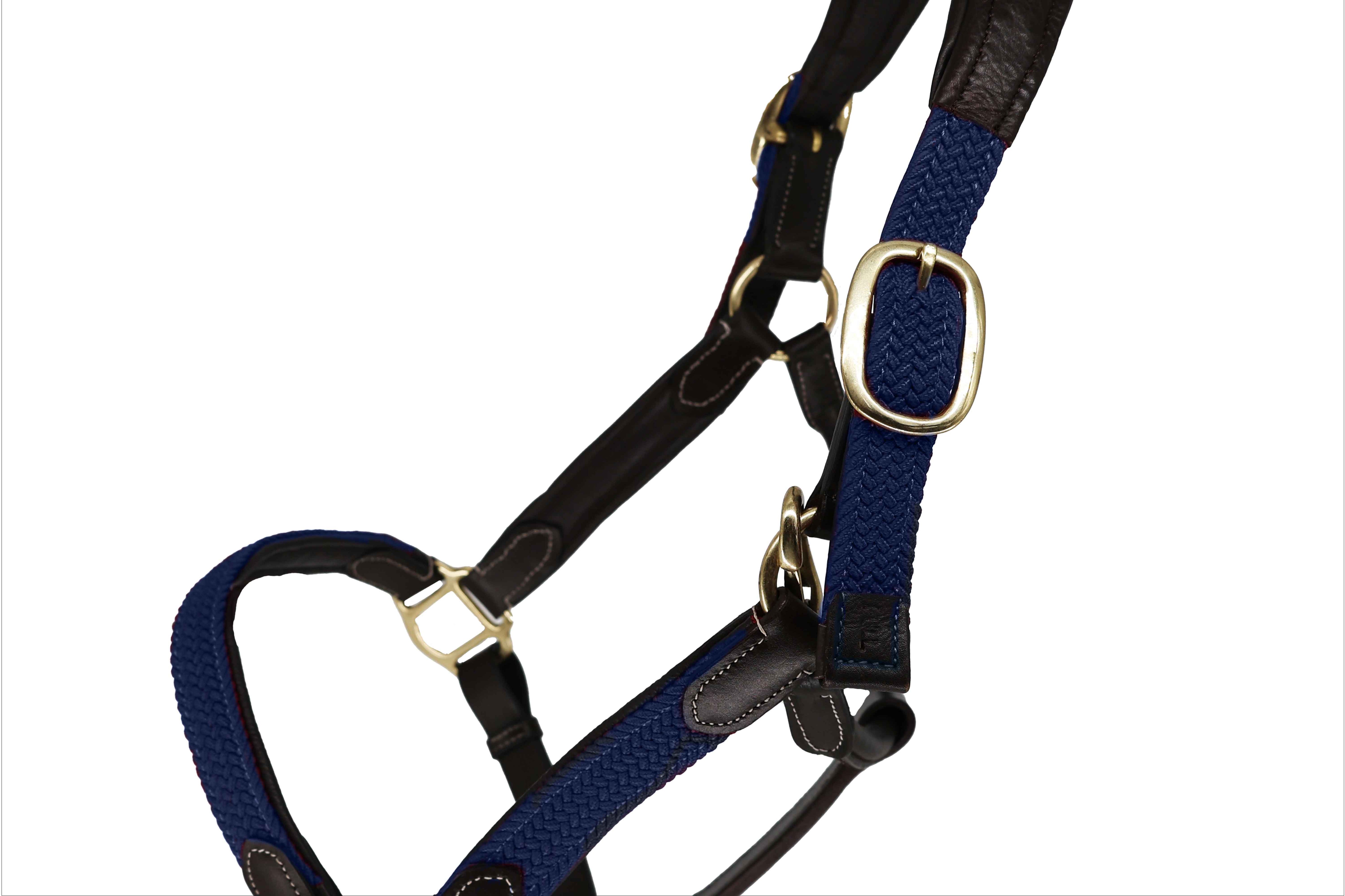 Tesoro Leather/Nylon Webbed Headcollar
