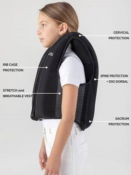 Equiline Junior Air Vest Black T1
