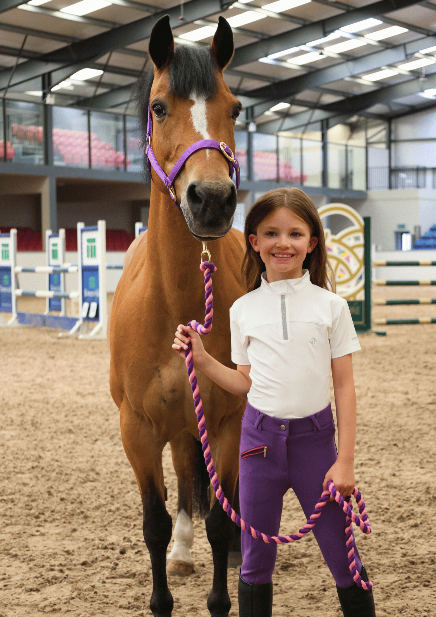 Tesoro Girls Crystal Show Shirt White