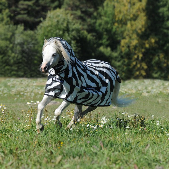 Bucas Buzz-Off Zebra Full Neck Fly Rug