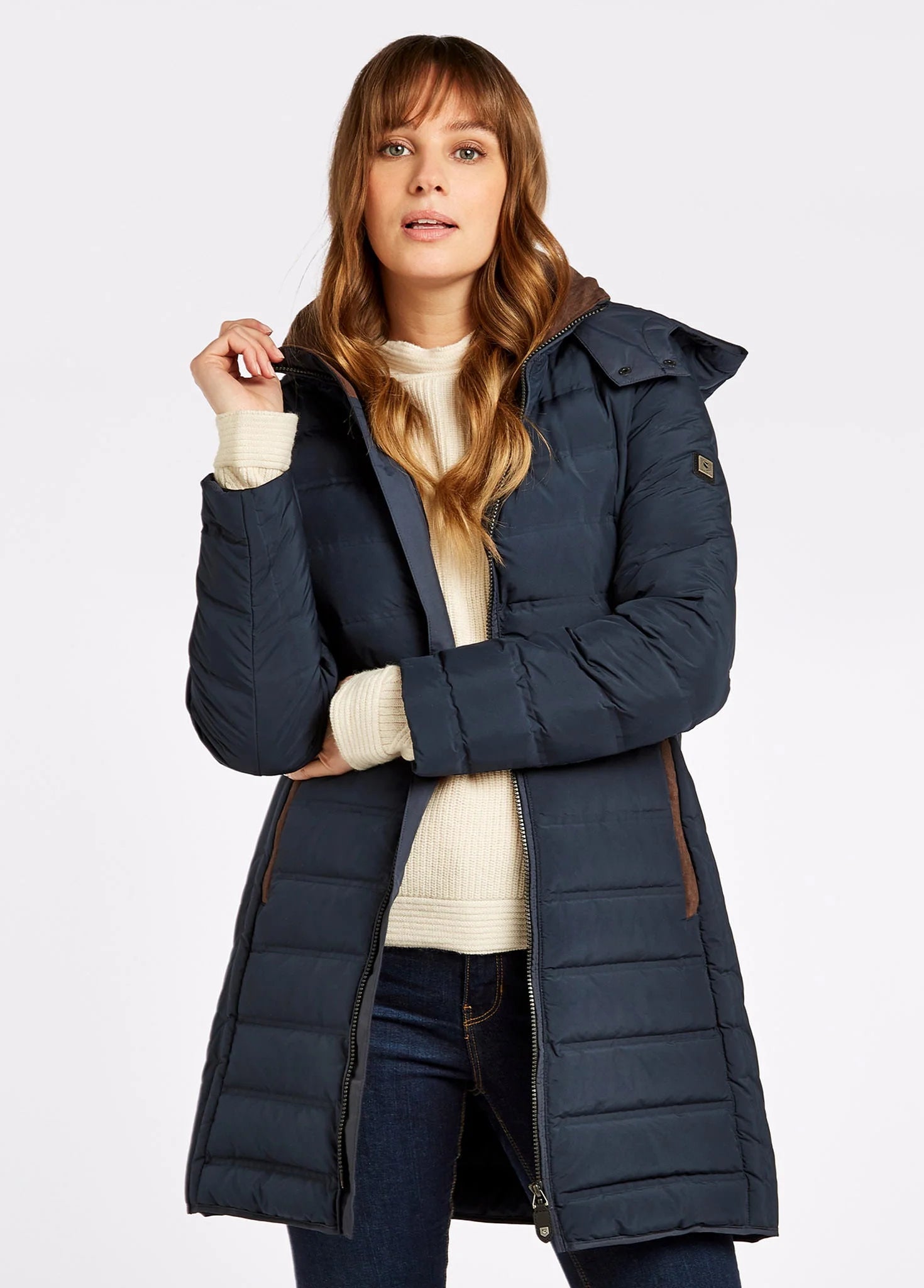 Dubarry Wmn Ballybrophy Down Coat Navy