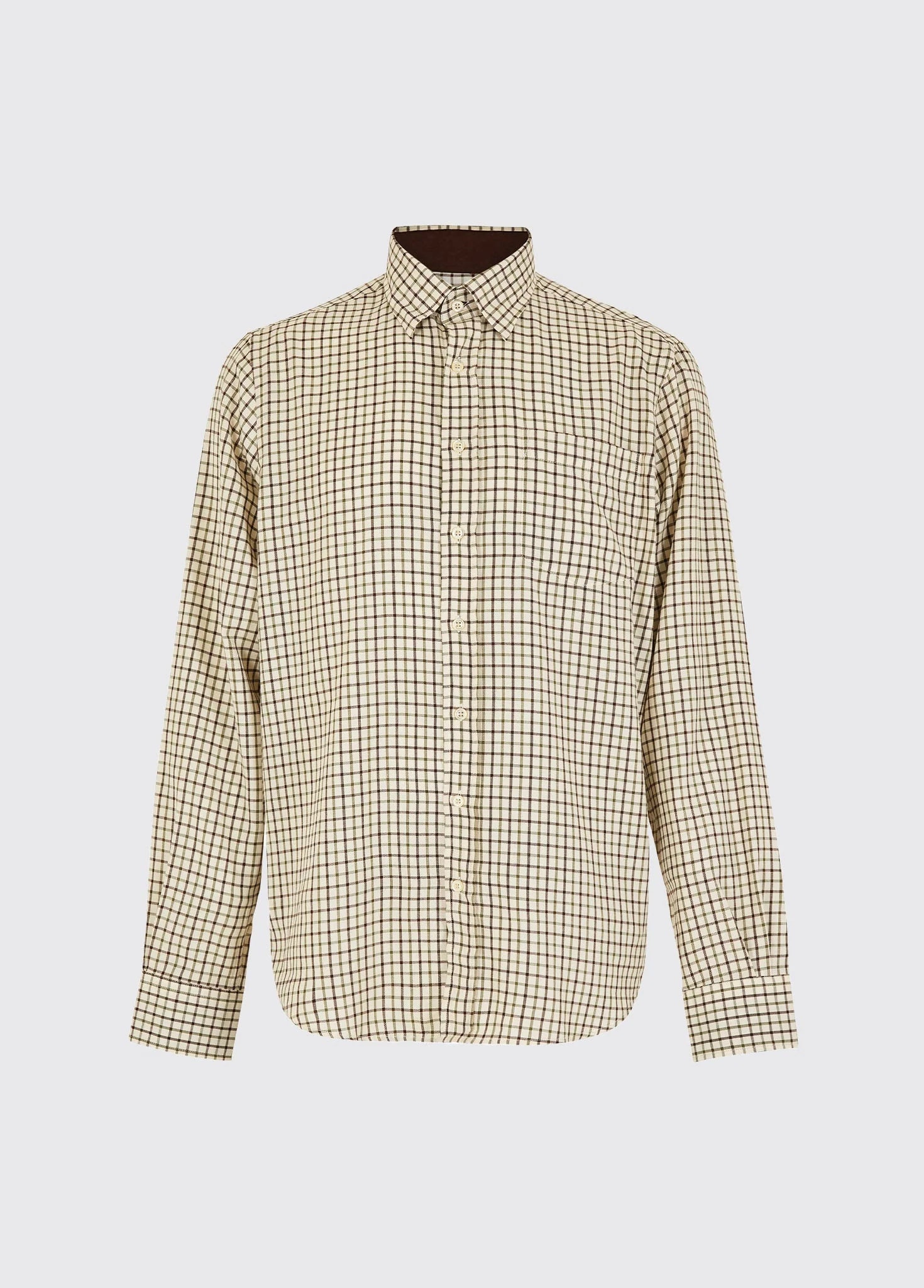 Dubarry Mens Connell Check Shirt Mahogany