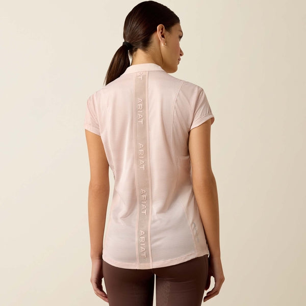 Ariat Wms Breathe 1/2 Zip Cap Sleeve Baselayer