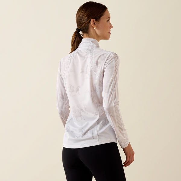 Ariat Wms Sunstopper 3.0 1/4 Zip LS Baselayer