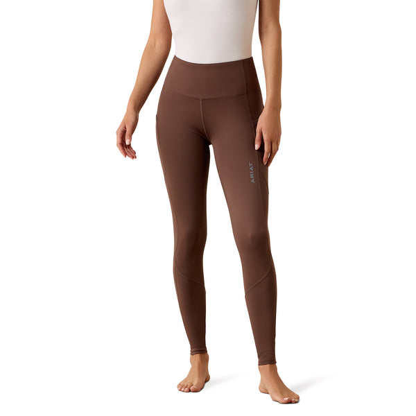Ariat Wms Breathe EOS Half Grip Tights Pommel Brown
