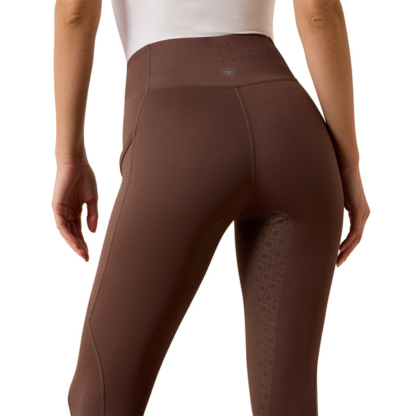 Ariat Wms Breathe EOS Half Grip Tights Pommel Brown