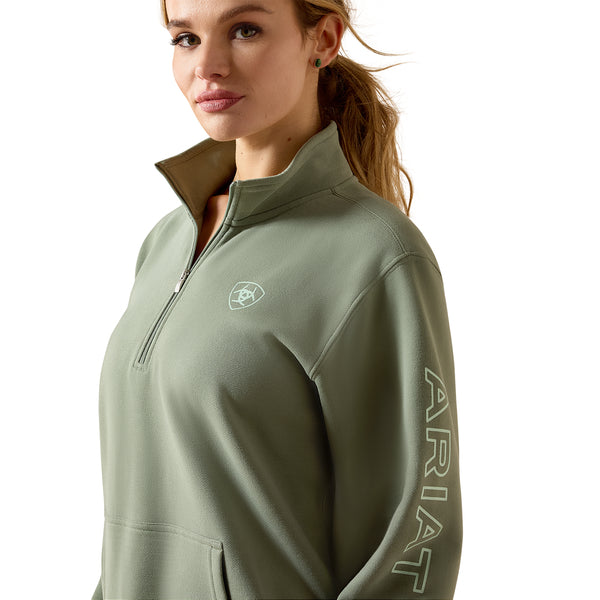 Ariat Wms Foundation Logo 1/2 Zip Sweatshirt