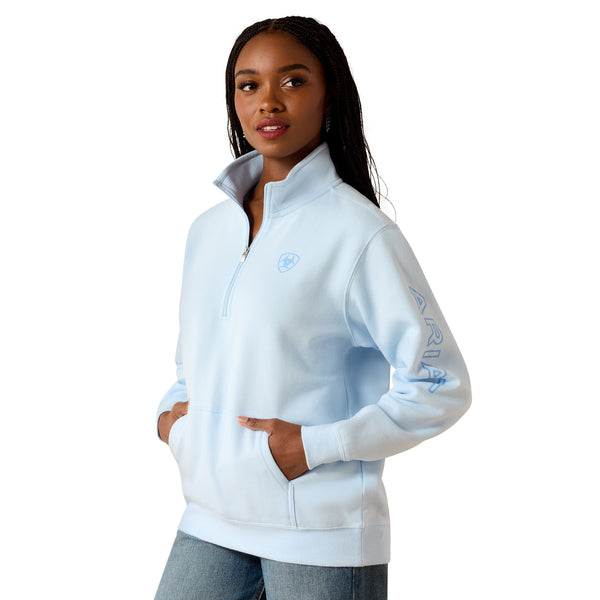 Ariat Wms Foundation Logo 1/2 Zip Sweatshirt