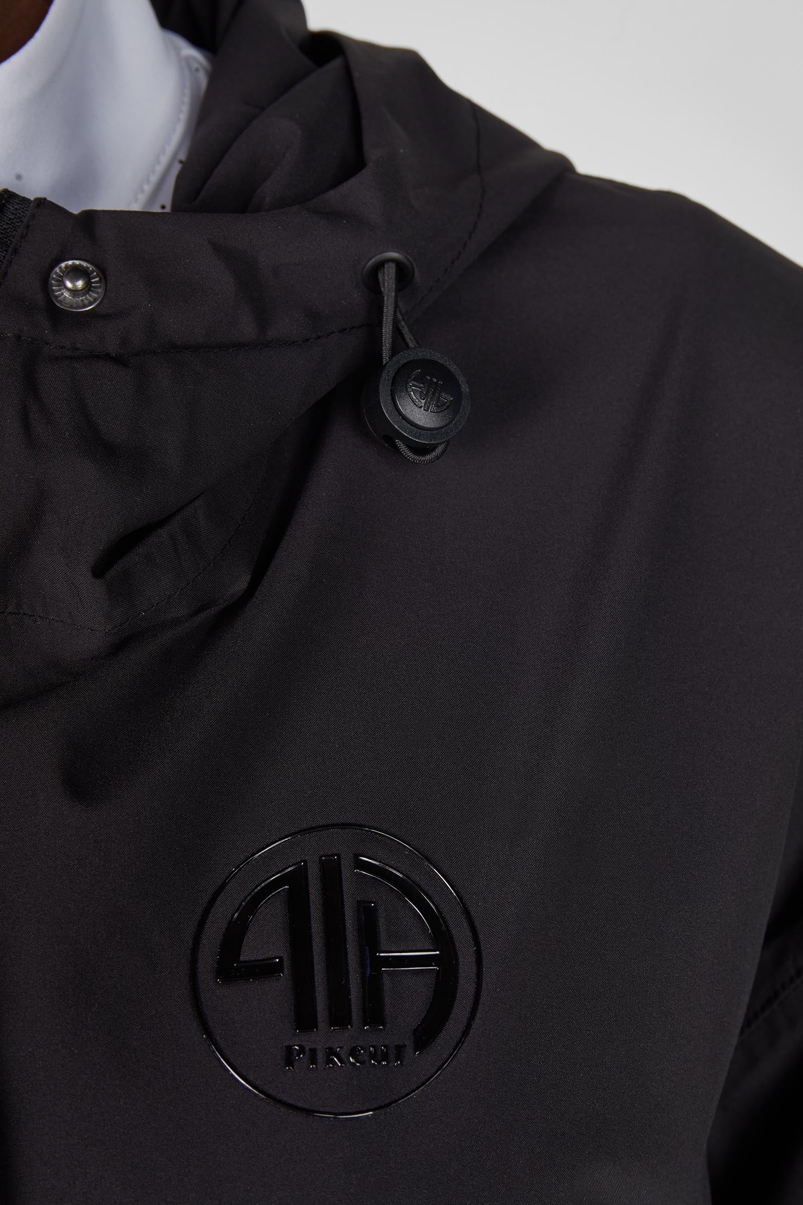 Pikeur Wmn Athleisure Rain Zip Poncho Black