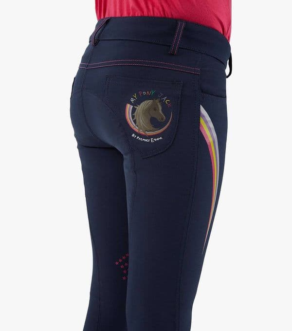 Relly Kids Gel Knee Patch Breeches Navy 9-10