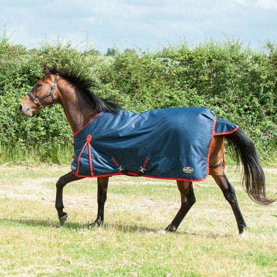 Gallop Trojan S/N Turnout 200g Navy/Red
