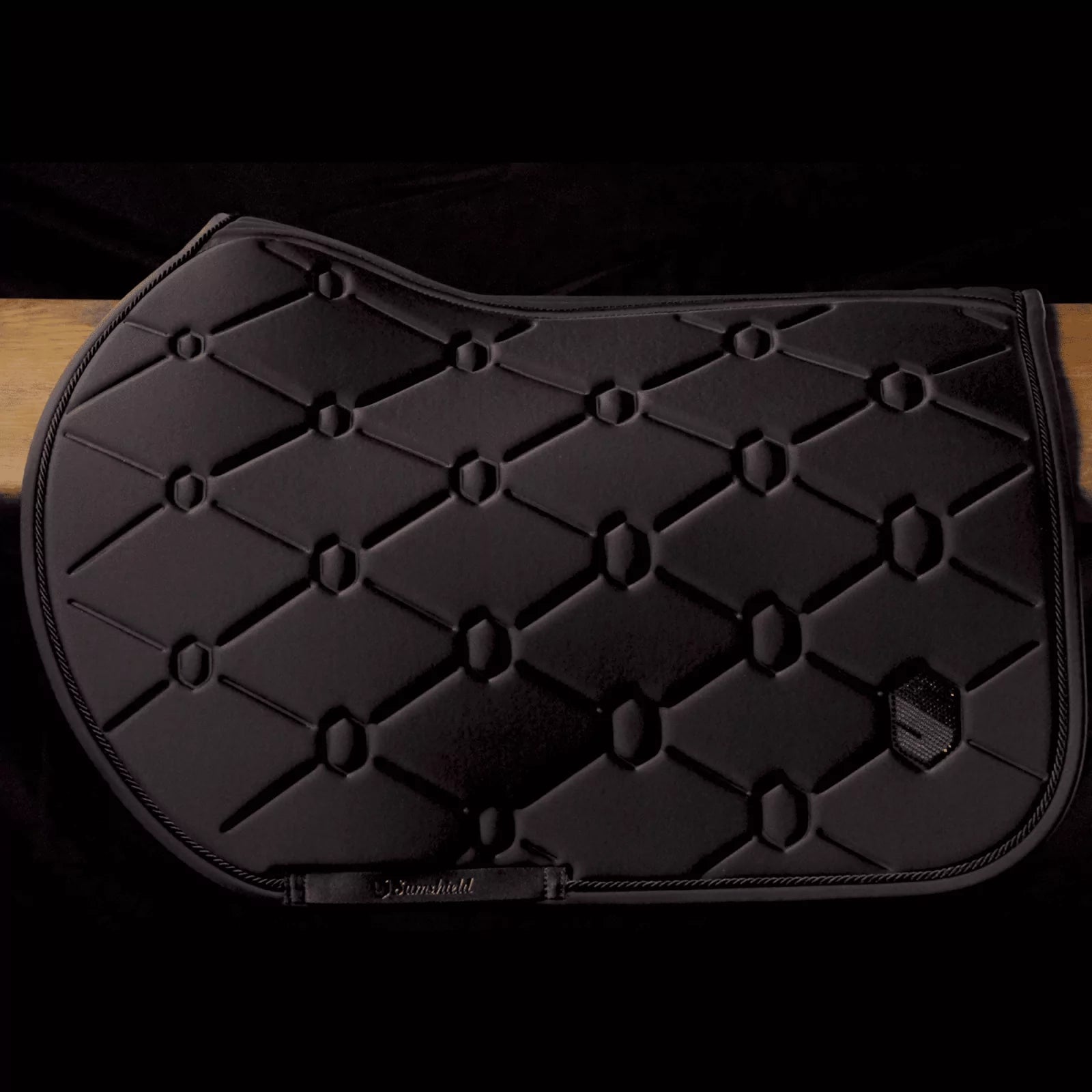 Samshield Jump Swarovski Saddle Pad Black Full