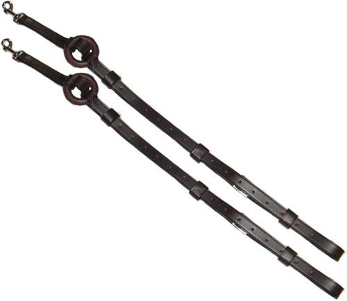 Breeze Up Leather Side Reins & rubber rings