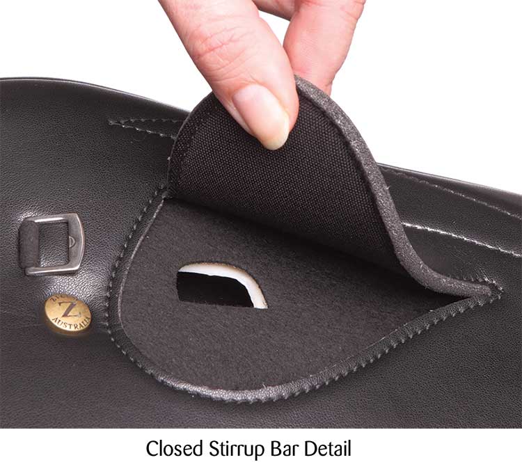 Zilco Race Saddle Patent 1.25Kg Black