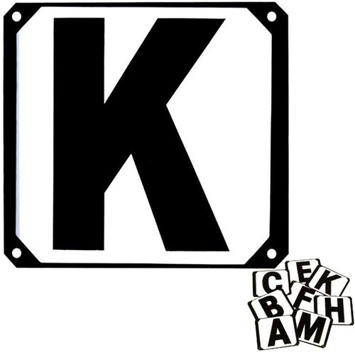 Set of 8 Letters on plates