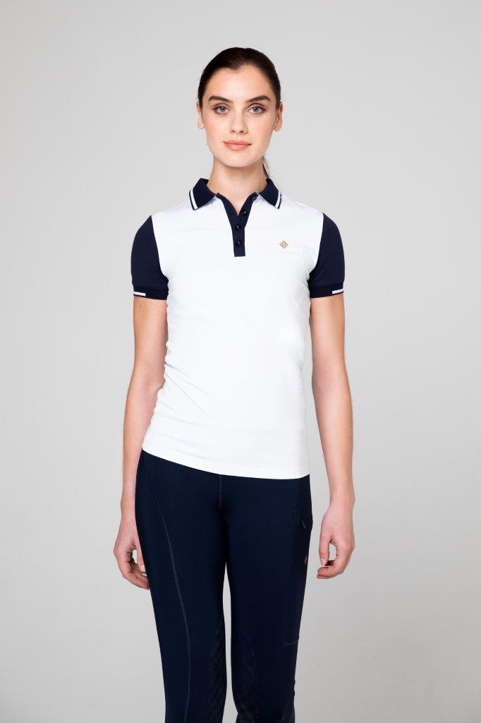 Pelosa Polo Shirt White/Navy