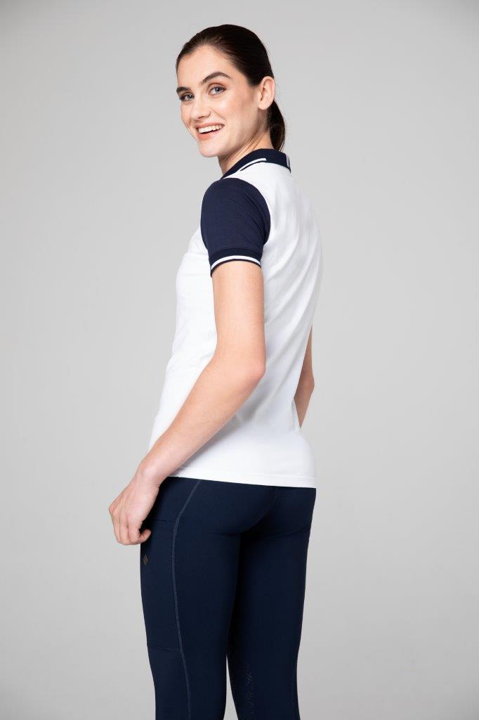 Tesoro Vita Pelosa Polo Shirt White/Navy
