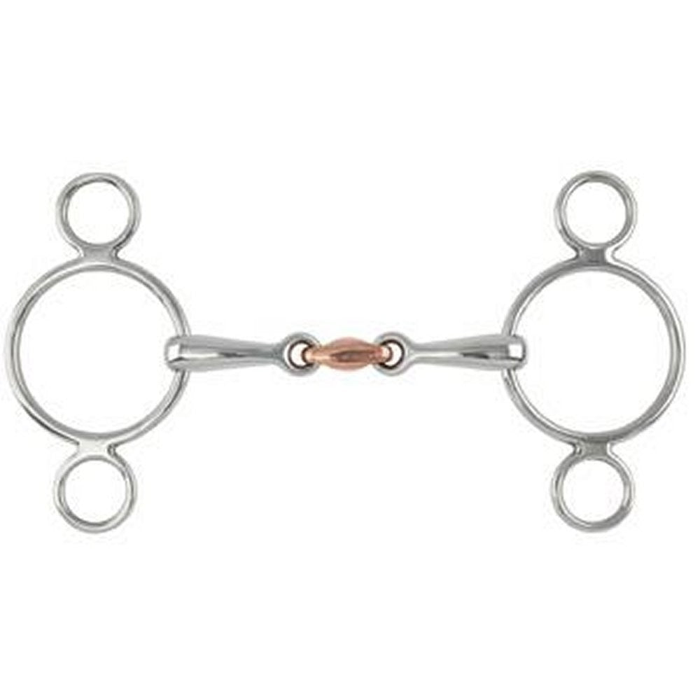 Shires Two ring Gag Copper Lozenge