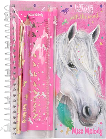 Miss Melody Notebook With Pencil,