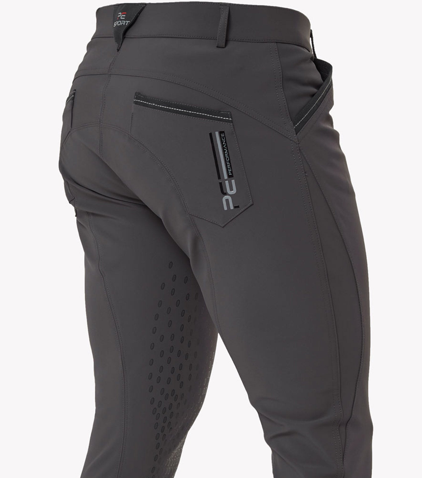 Barusso Men's Gel Knee Breeches  - Grey