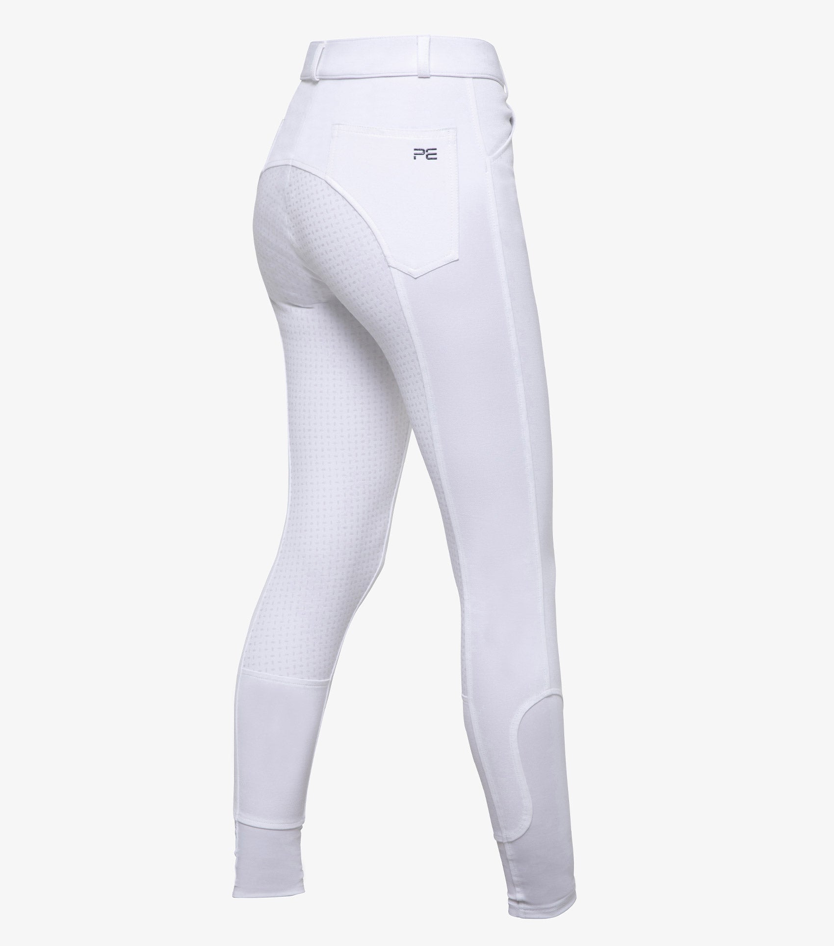 Brava Girls Full Seat Gel Riding Breeches  - White